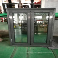 Foshan factory aluminum double tempered casement glass windows prices